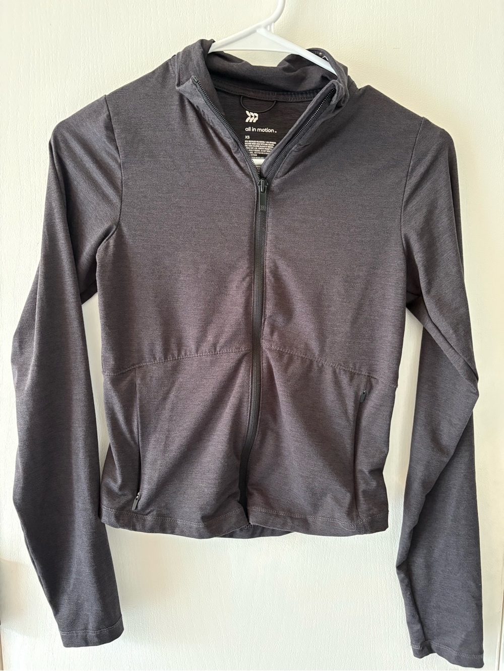 all in motion Women's Black Full-Zip light weight Athletic Jacket Size XS EUC